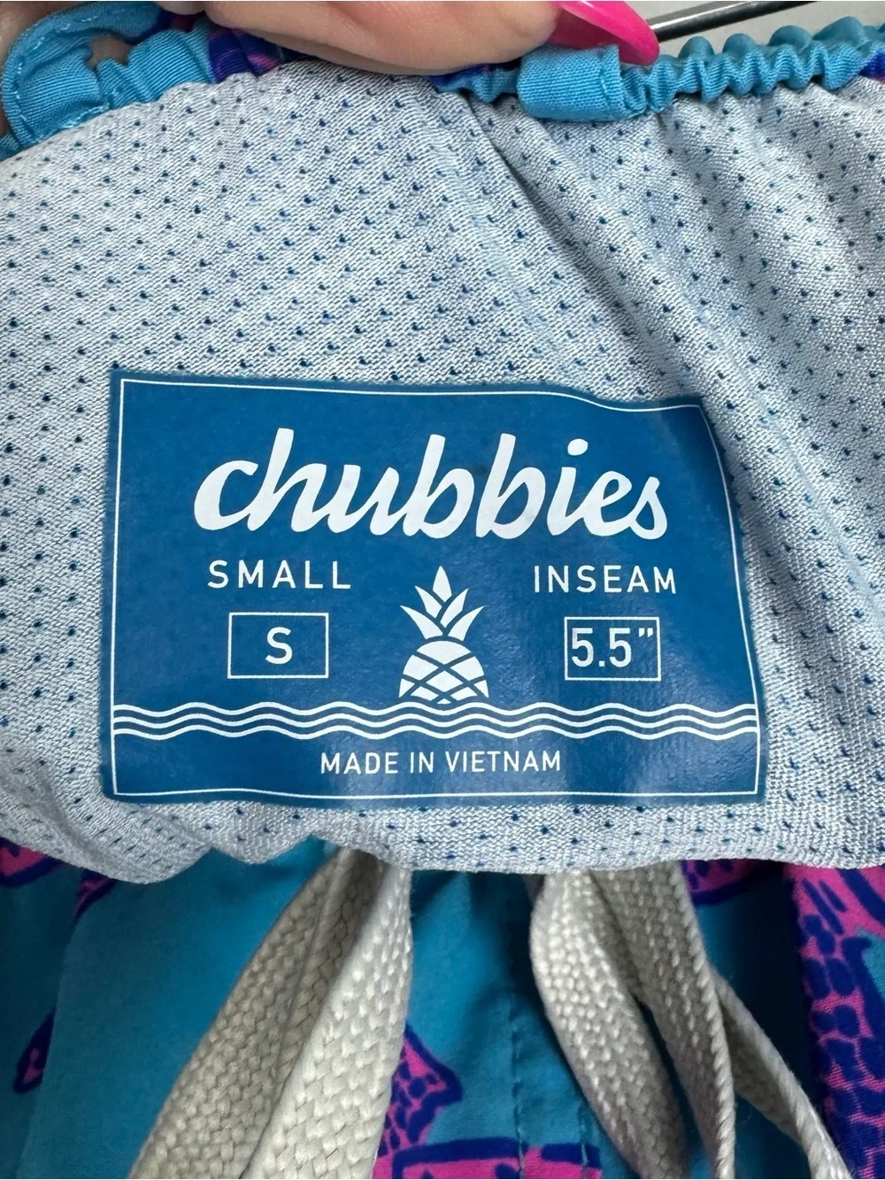 chubbies vibrant aqua